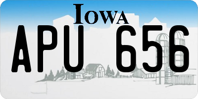 IA license plate APU656