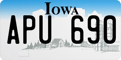 IA license plate APU690