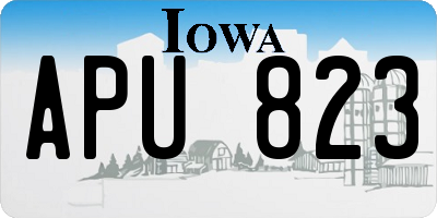 IA license plate APU823