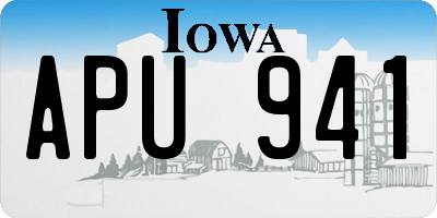 IA license plate APU941