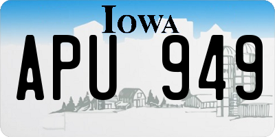 IA license plate APU949