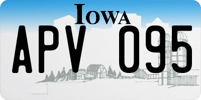 IA license plate APV095