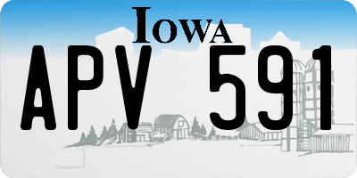 IA license plate APV591