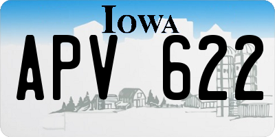 IA license plate APV622