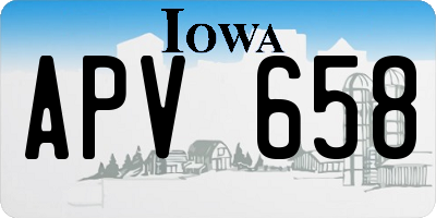 IA license plate APV658