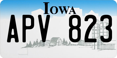 IA license plate APV823