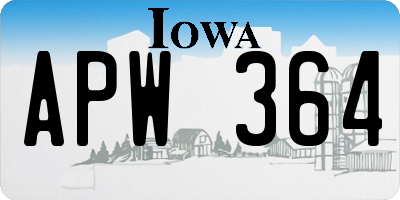 IA license plate APW364