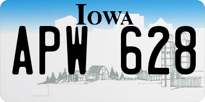 IA license plate APW628