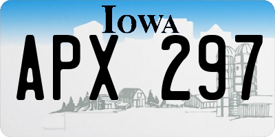 IA license plate APX297
