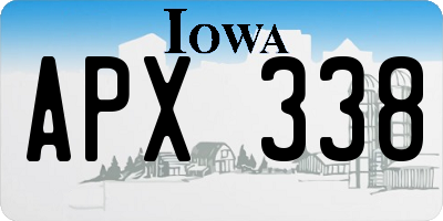 IA license plate APX338