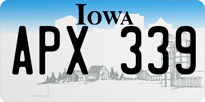 IA license plate APX339