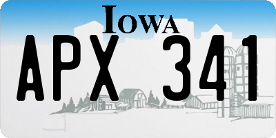 IA license plate APX341