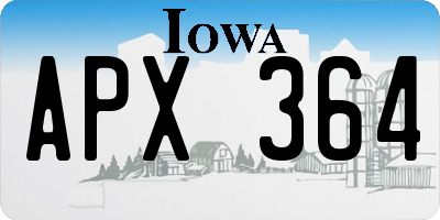 IA license plate APX364