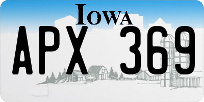 IA license plate APX369