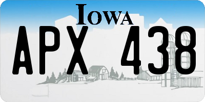 IA license plate APX438