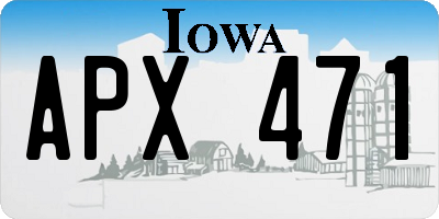 IA license plate APX471