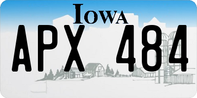 IA license plate APX484