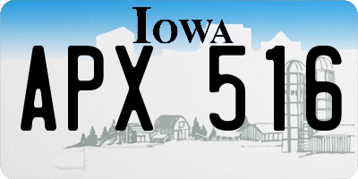 IA license plate APX516