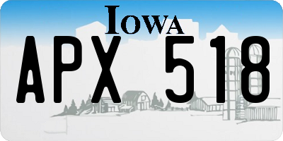 IA license plate APX518