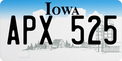 IA license plate APX525