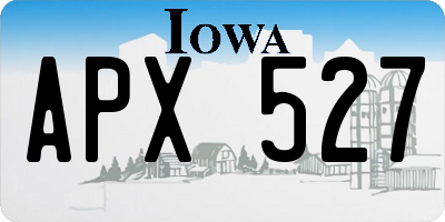 IA license plate APX527