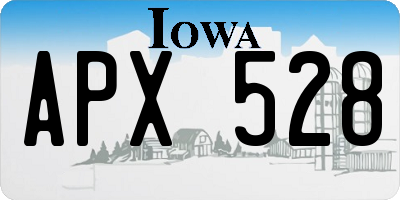 IA license plate APX528