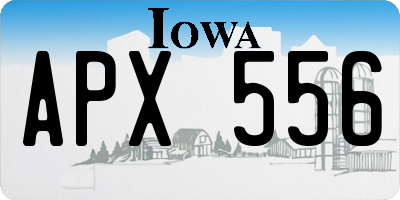 IA license plate APX556