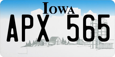 IA license plate APX565