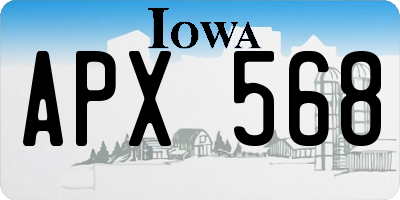 IA license plate APX568