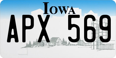 IA license plate APX569