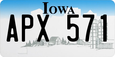 IA license plate APX571