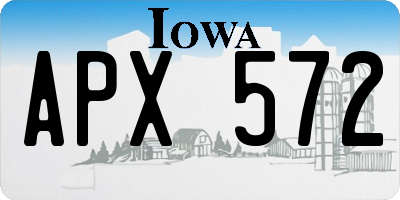IA license plate APX572