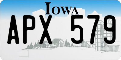 IA license plate APX579