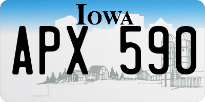 IA license plate APX590