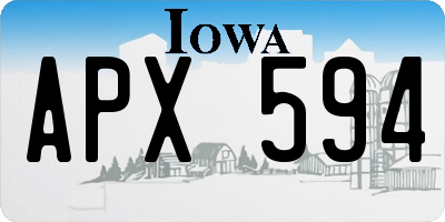 IA license plate APX594