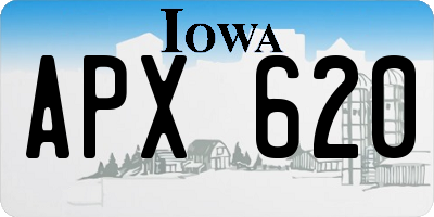 IA license plate APX620