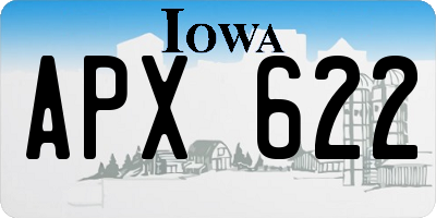 IA license plate APX622