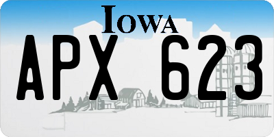 IA license plate APX623