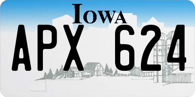 IA license plate APX624