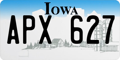 IA license plate APX627