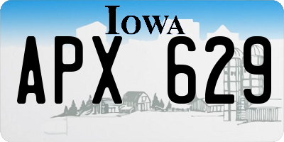 IA license plate APX629
