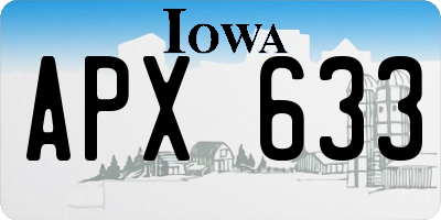 IA license plate APX633