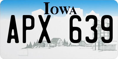 IA license plate APX639