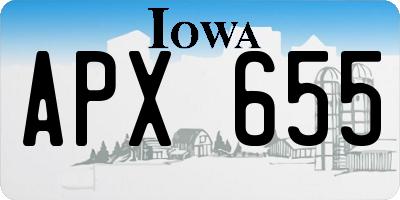 IA license plate APX655