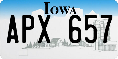 IA license plate APX657
