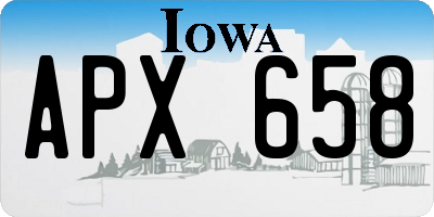 IA license plate APX658