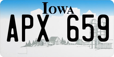 IA license plate APX659