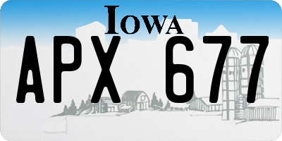 IA license plate APX677
