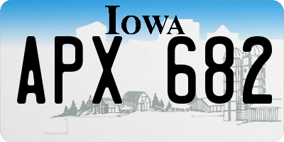 IA license plate APX682