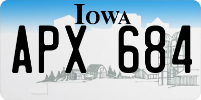 IA license plate APX684